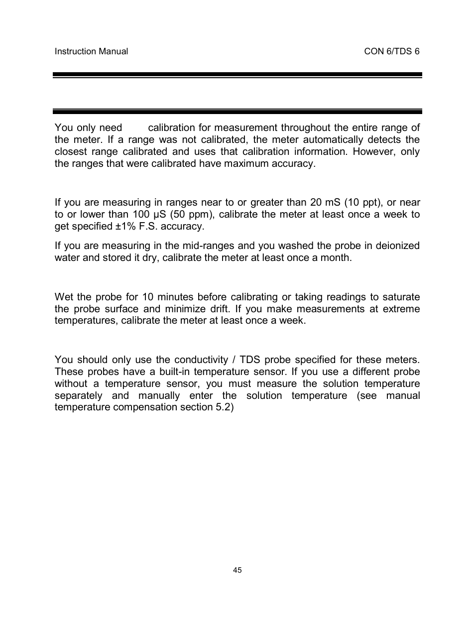 13 addendum 1: calibration tips | Thermo Fisher Scientific EcoScan CON 6 & TDS 6 User Manual | Page 49 / 56