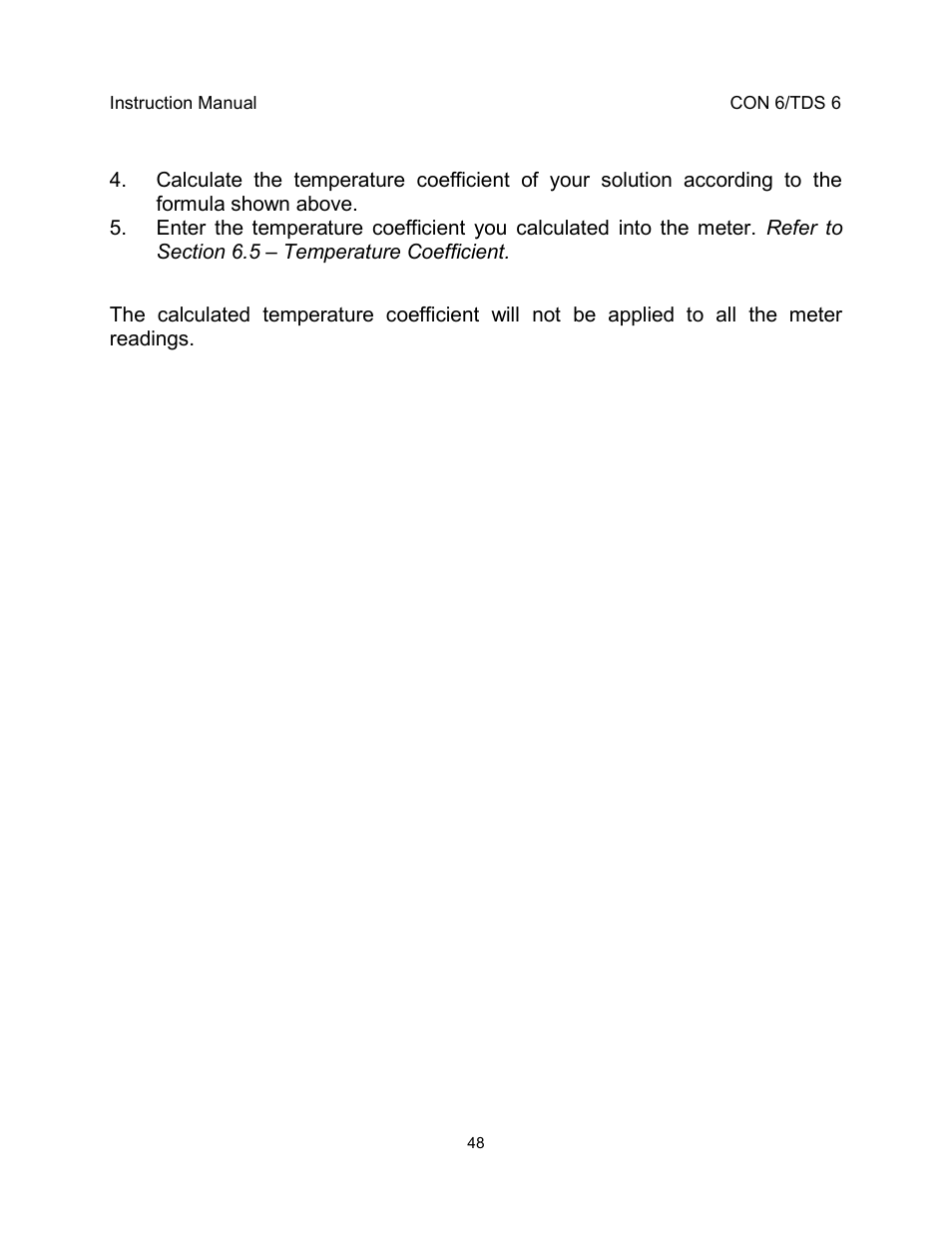 Thermo Fisher Scientific EcoScan CON 6 & TDS 6 User Manual | Page 52 / 56