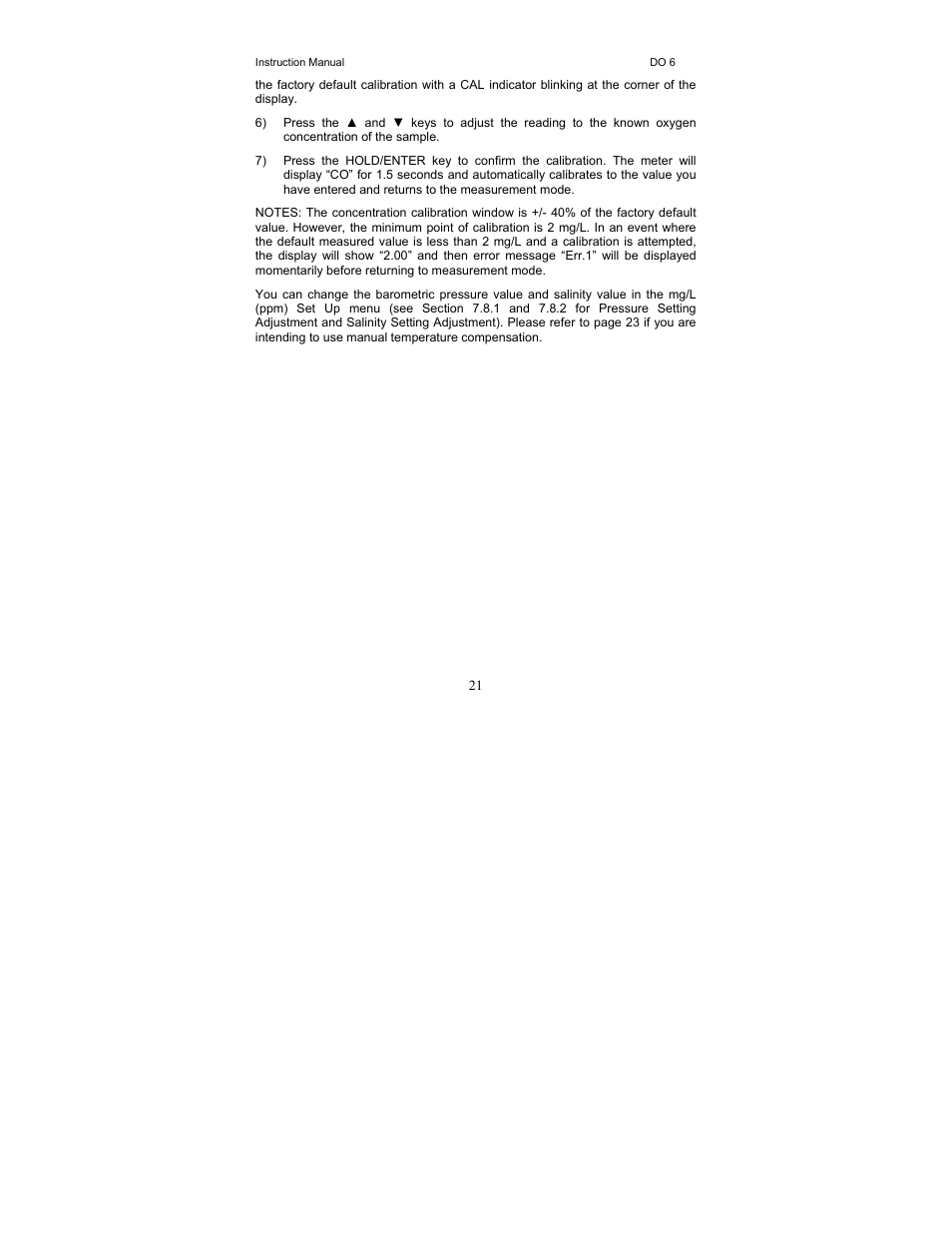 Thermo Fisher Scientific EcoScan DO 6 User Manual | Page 29 / 80