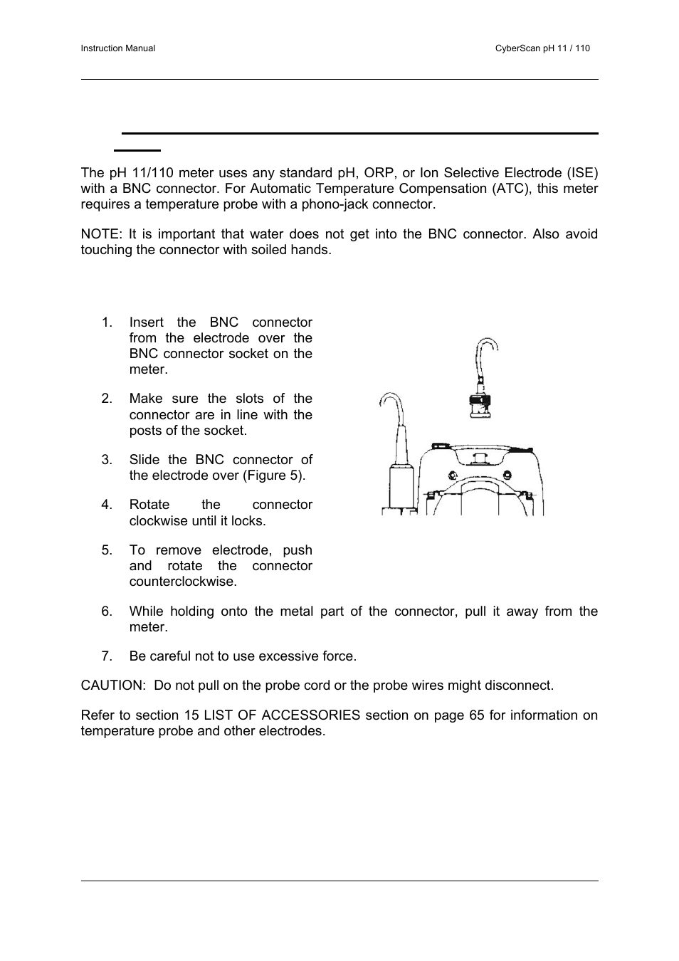 Thermo Fisher Scientific CyberScan pH 11/pH 110 User Manual | Page 10 / 76