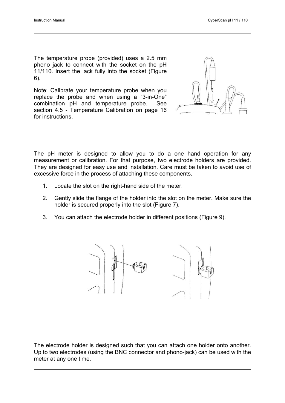 Thermo Fisher Scientific CyberScan pH 11/pH 110 User Manual | Page 11 / 76