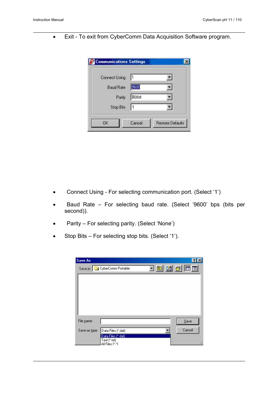 Thermo Fisher Scientific CyberScan pH 11/pH 110 User Manual | Page 58 / 76