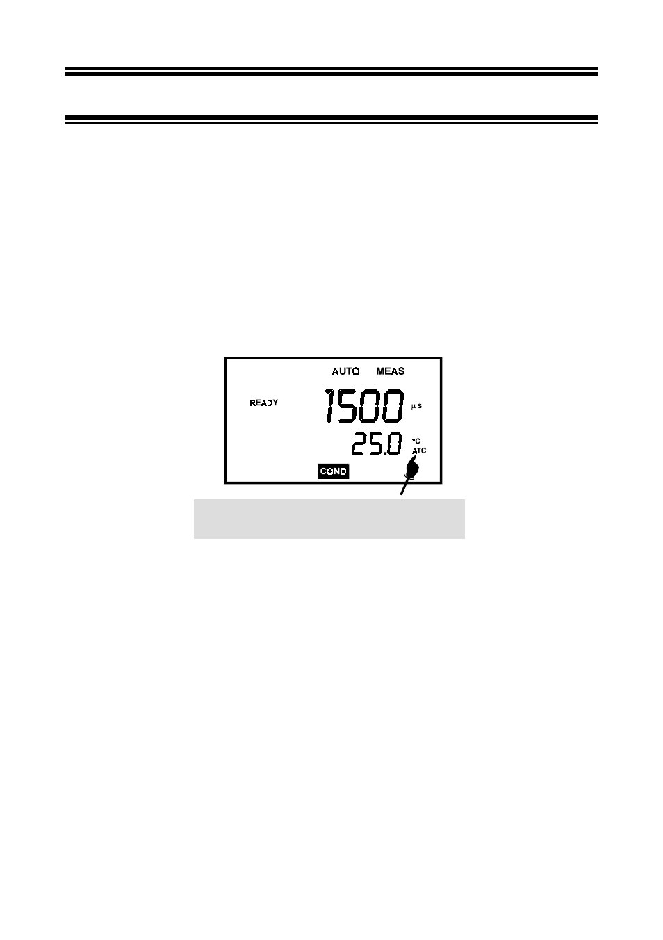 Measurement, Automatic temperature compensation, Manual temperature compensation | Thermo Fisher Scientific CyberScan CON 10/CON 100/CON 200 User Manual | Page 22 / 62