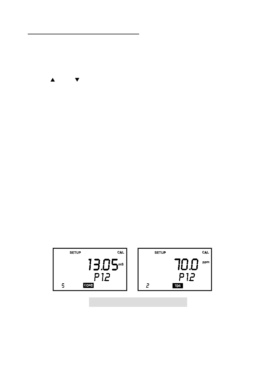 P1.2: calibration status display | Thermo Fisher Scientific CyberScan CON 10/CON 100/CON 200 User Manual | Page 32 / 62