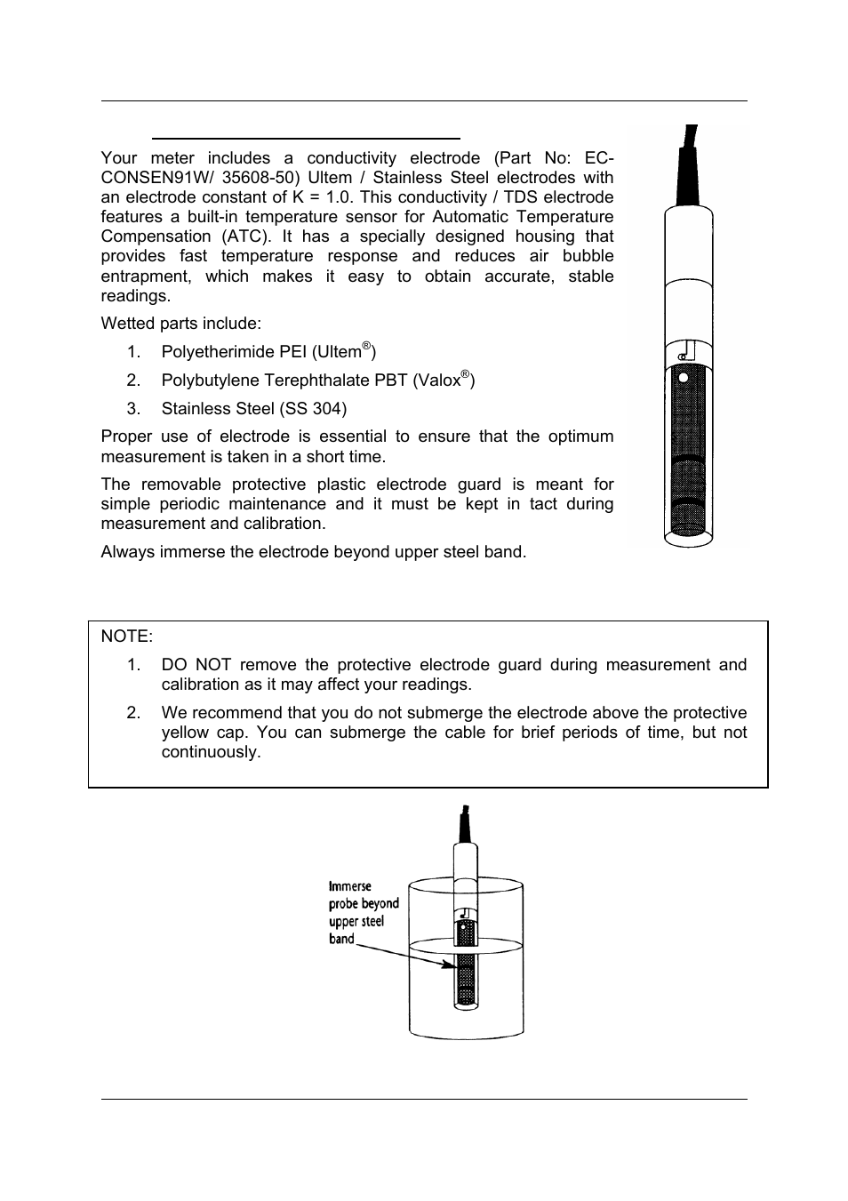 Thermo Fisher Scientific CyberScan CON 11/CON 110 User Manual | Page 10 / 80