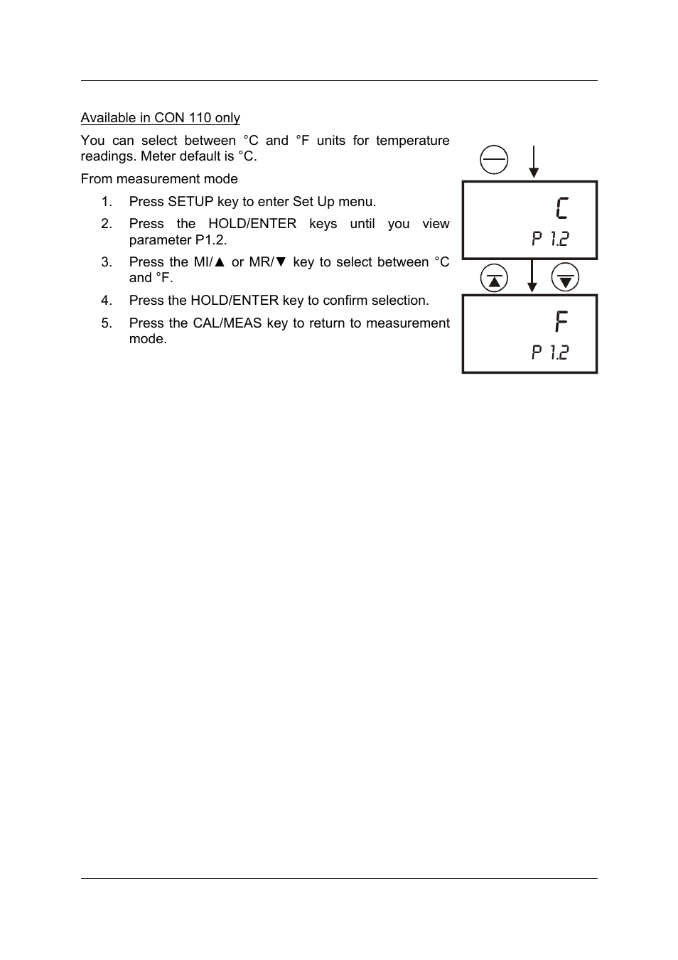 P 1.2 | Thermo Fisher Scientific CyberScan CON 11/CON 110 User Manual | Page 43 / 80