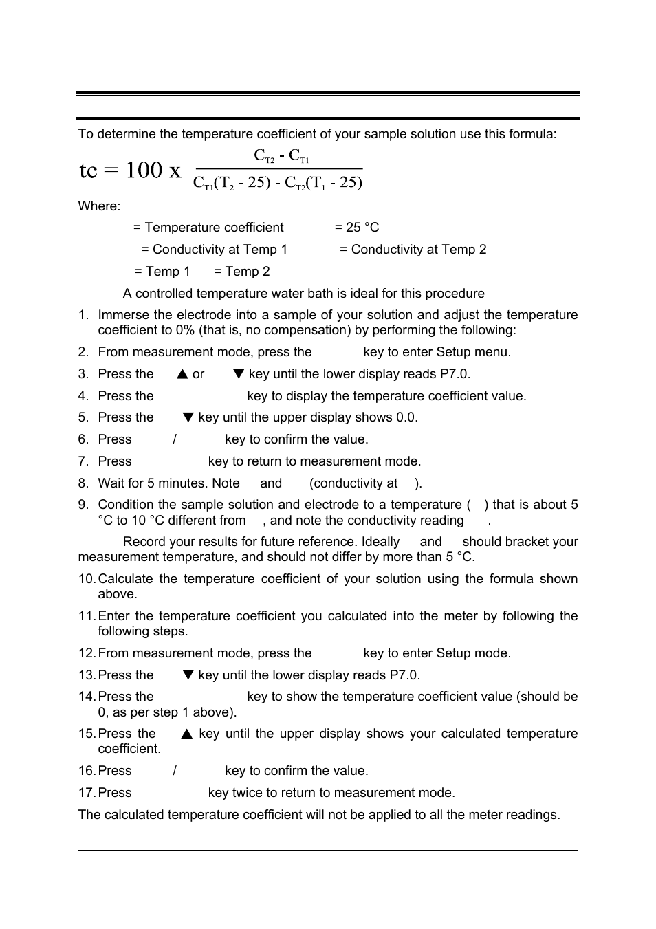 18 calculating temperature coefficients | Thermo Fisher Scientific CyberScan CON 11/CON 110 User Manual | Page 78 / 80