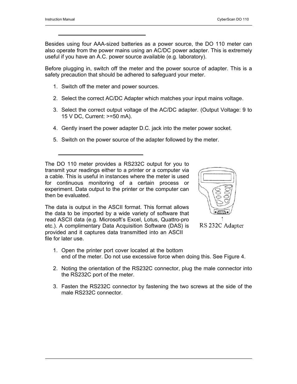 Thermo Fisher Scientific CyberScan DO 110 User Manual | Page 11 / 60