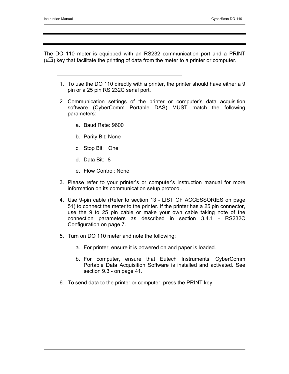 Thermo Fisher Scientific CyberScan DO 110 User Manual | Page 20 / 60