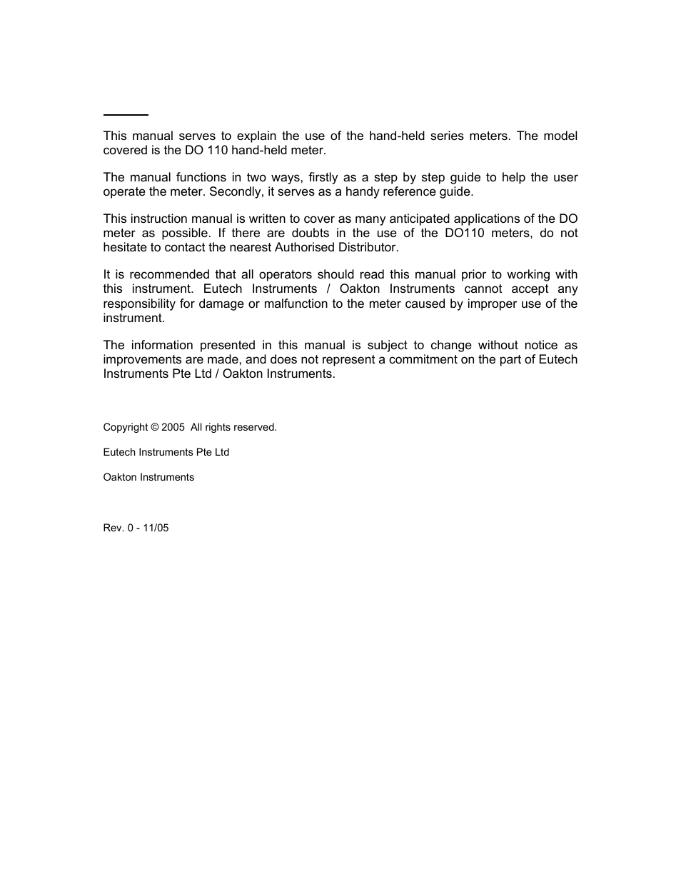 Thermo Fisher Scientific CyberScan DO 110 User Manual | Page 3 / 60