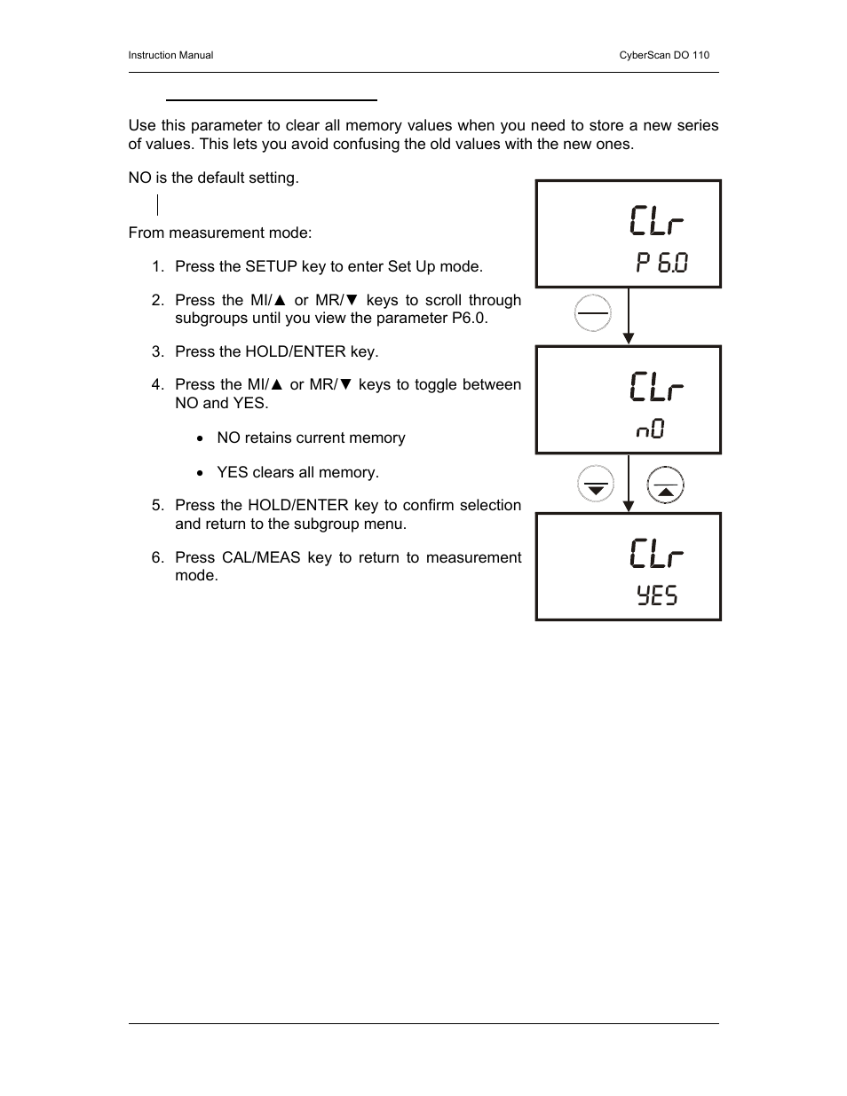 P 6.0 | Thermo Fisher Scientific CyberScan DO 110 User Manual | Page 36 / 60