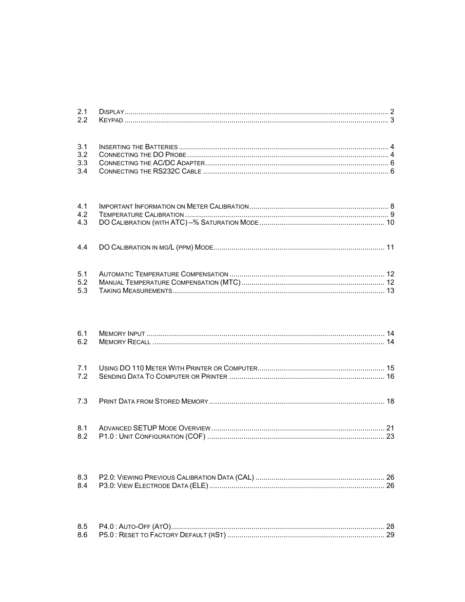 Thermo Fisher Scientific CyberScan DO 110 User Manual | Page 4 / 60