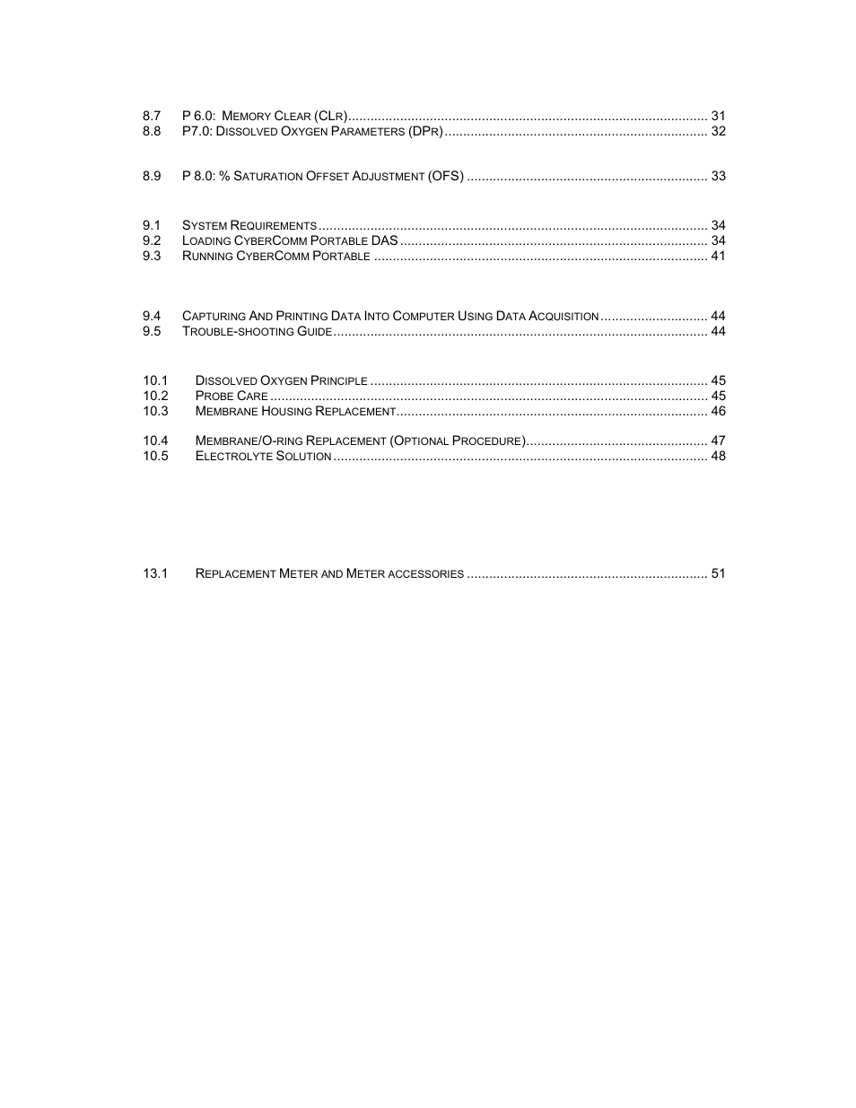 Thermo Fisher Scientific CyberScan DO 110 User Manual | Page 5 / 60