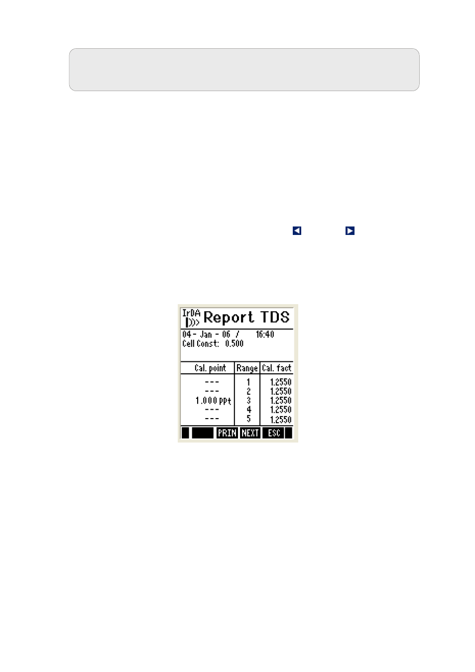 1 tds calibration report, 1 to view calibration report, Tds calibration report | To view calibration report | Thermo Fisher Scientific CyberScan DO 600 User Manual | Page 86 / 127