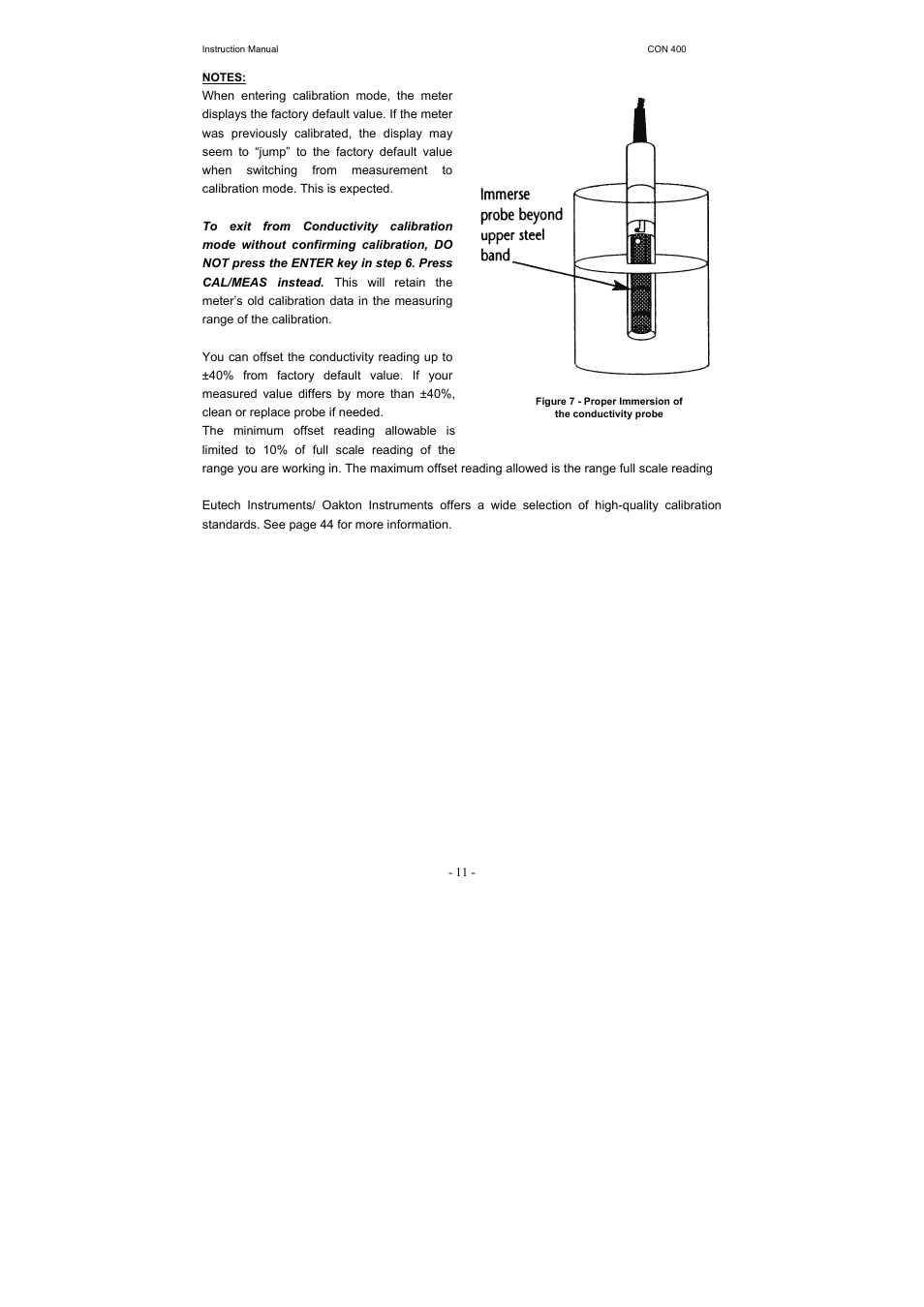 Thermo Fisher Scientific CyberScan CON 400 (For units manufactured from March 2010 onwards) User Manual | Page 17 / 60