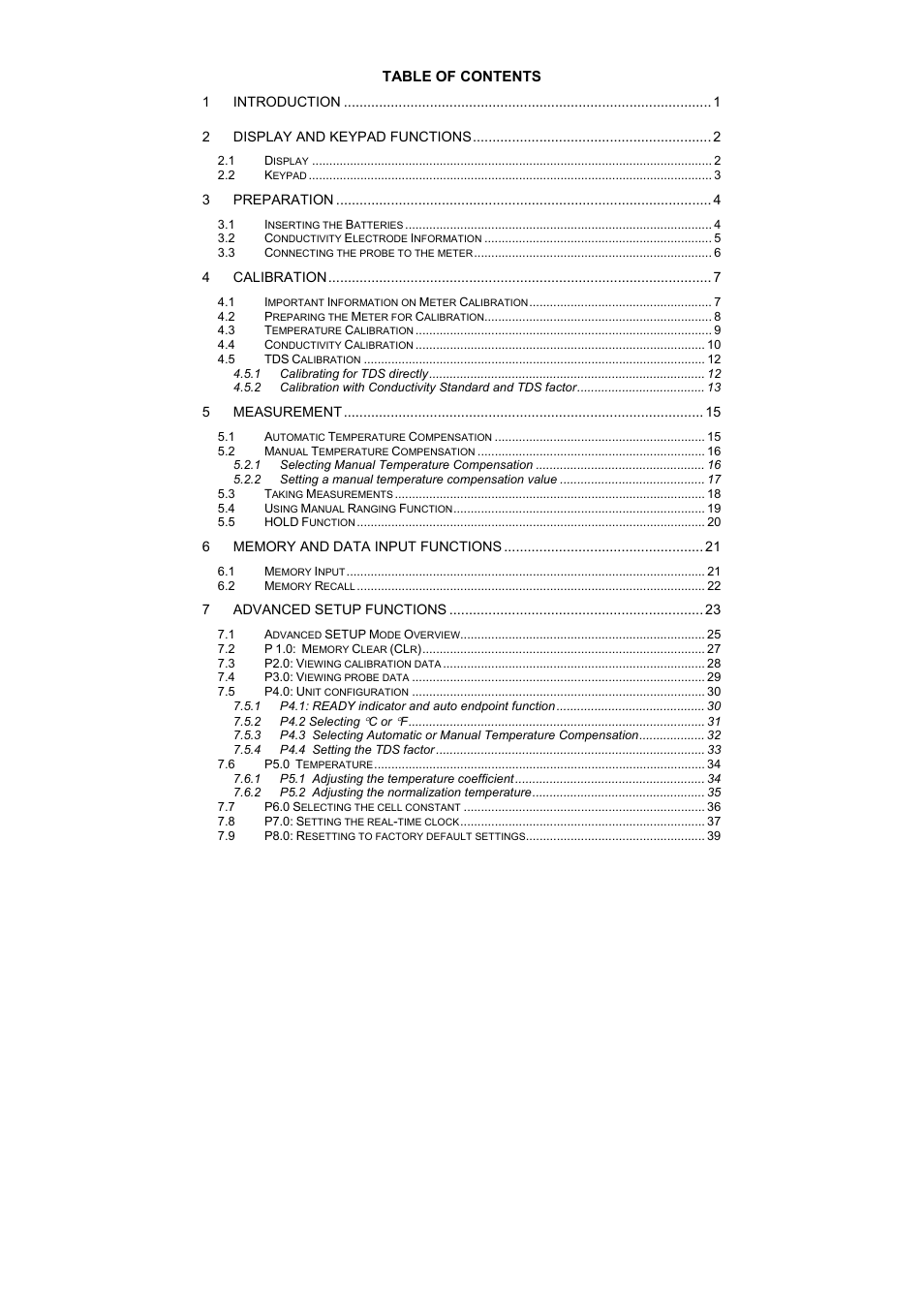 Thermo Fisher Scientific CyberScan CON 400 (For units manufactured from March 2010 onwards) User Manual | Page 4 / 60