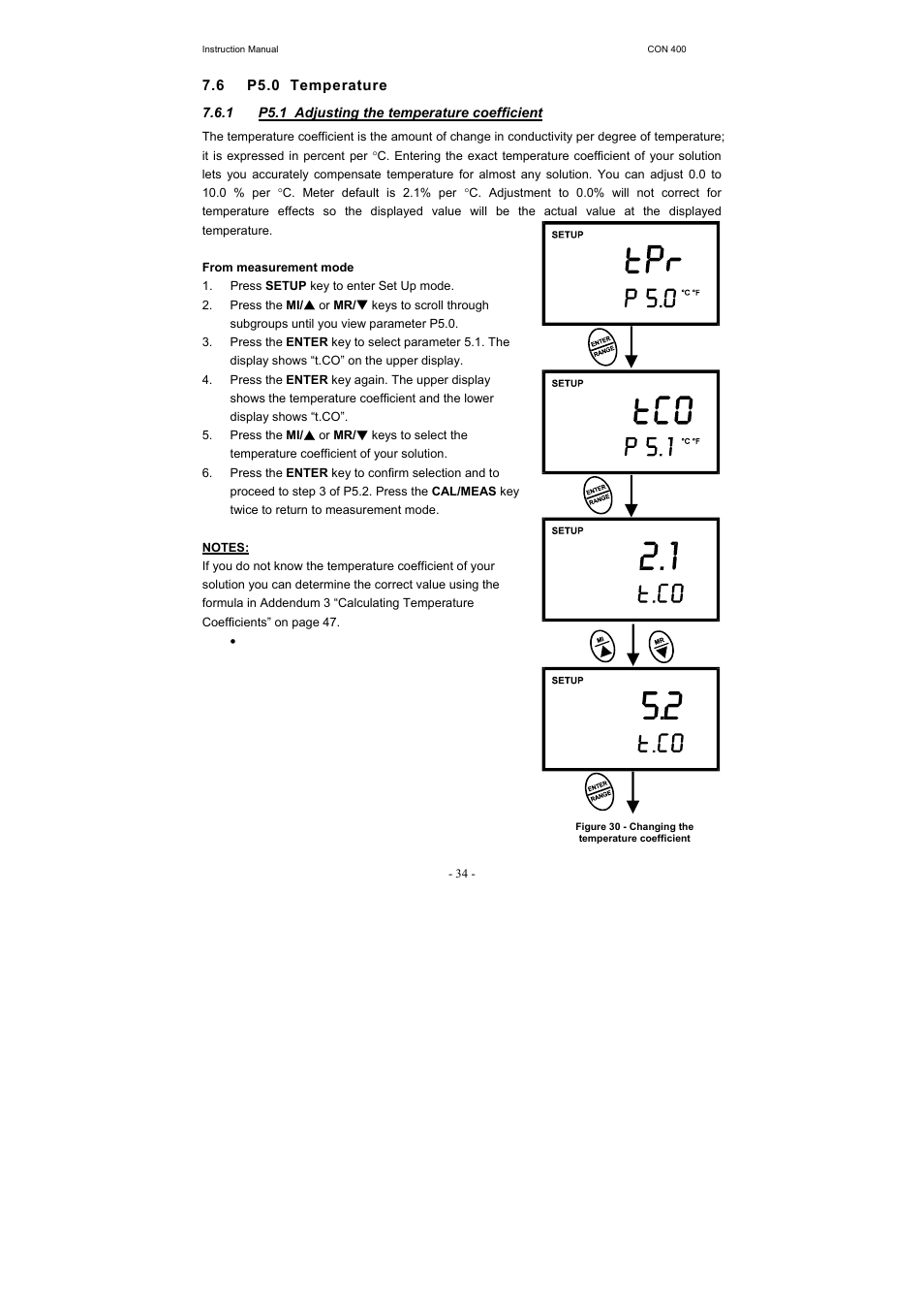Thermo Fisher Scientific CyberScan CON 400 (For units manufactured from March 2010 onwards) User Manual | Page 40 / 60
