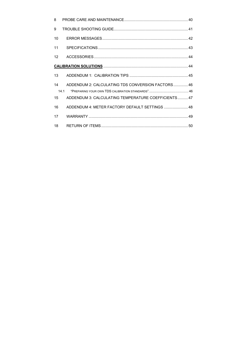 Thermo Fisher Scientific CyberScan CON 400 (For units manufactured from March 2010 onwards) User Manual | Page 5 / 60