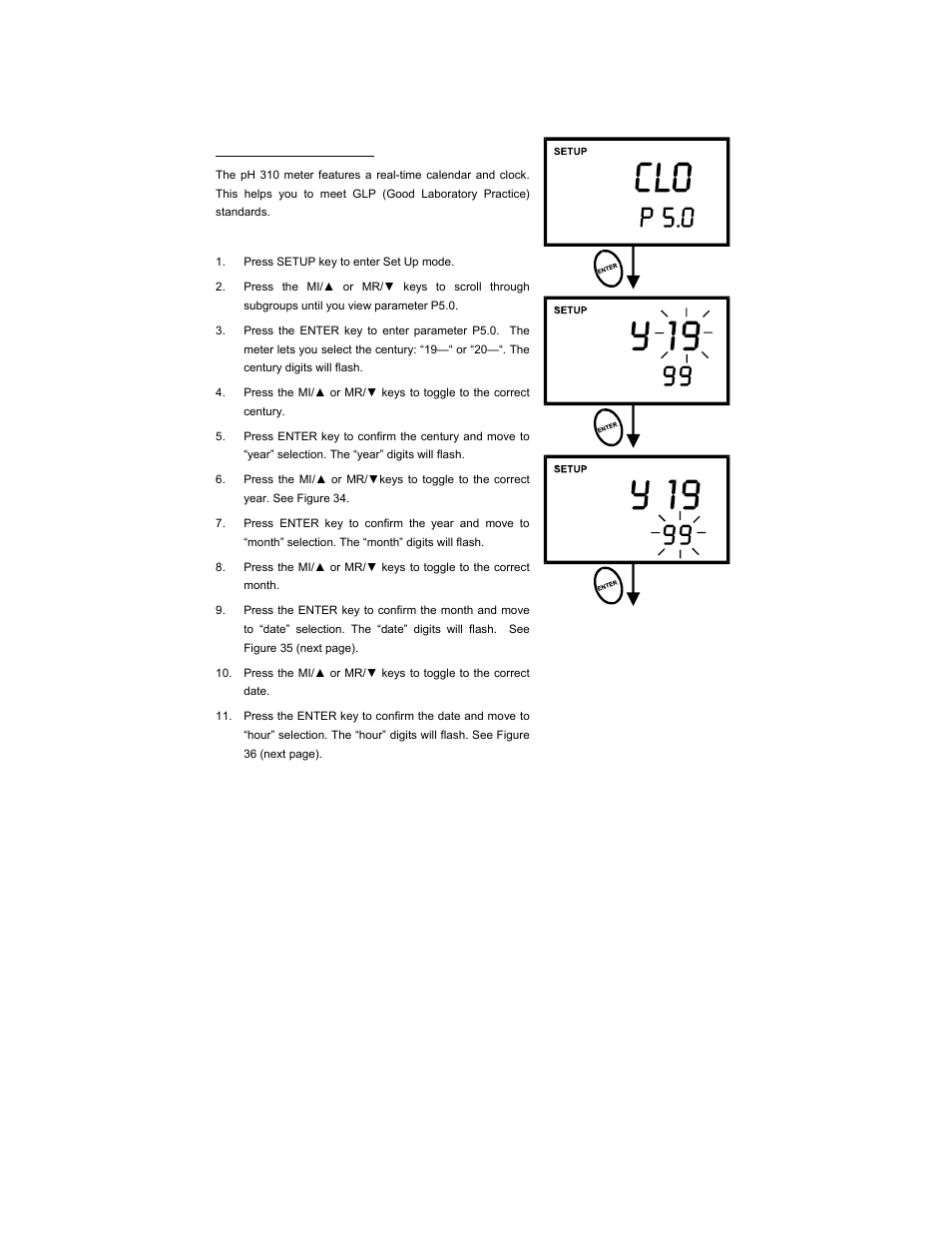 Thermo Fisher Scientific CyberScan pH 300/310 User Manual | Page 38 / 52