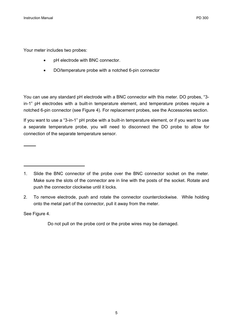 Probe information | Thermo Fisher Scientific CyberScan PD 300 User Manual | Page 10 / 76