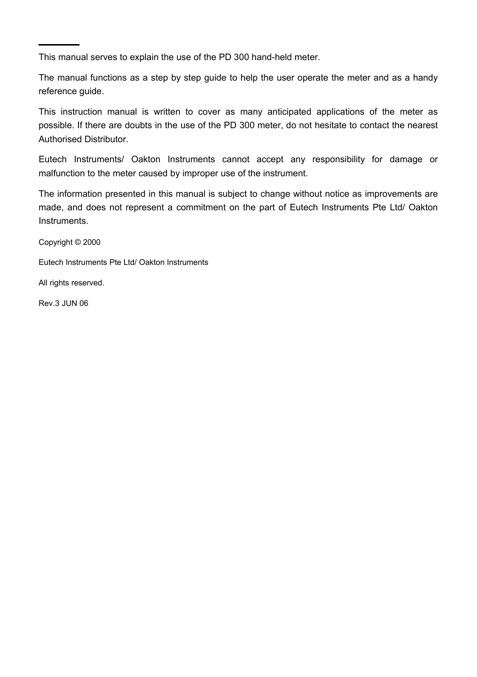 Preface | Thermo Fisher Scientific CyberScan PD 300 User Manual | Page 3 / 76