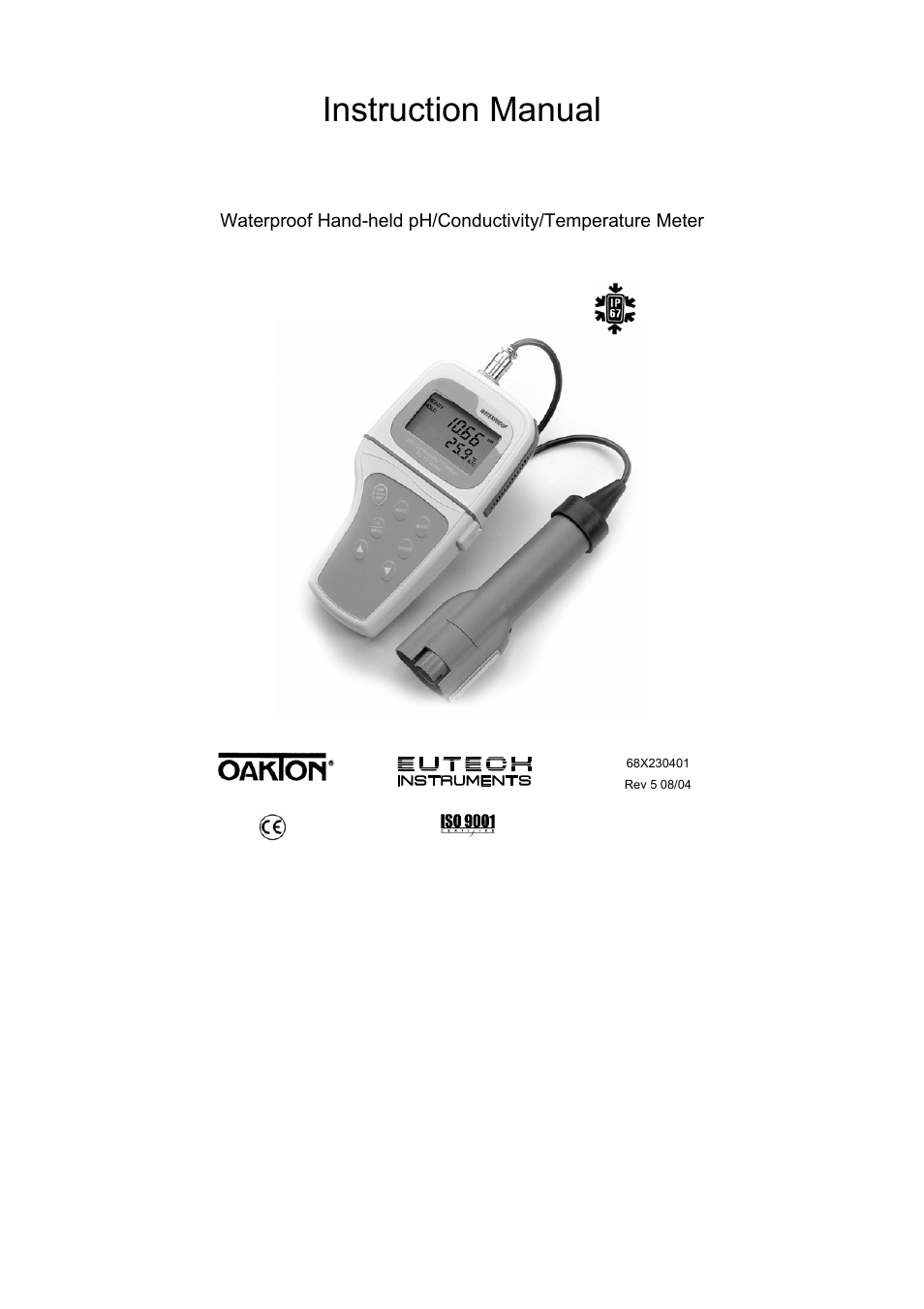 Thermo Fisher Scientific CyberScan PC 10 User Manual | 31 pages