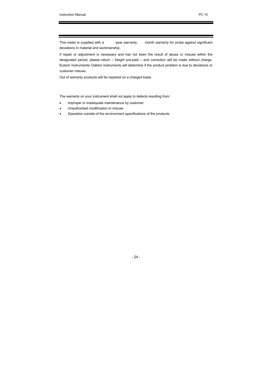 Thermo Fisher Scientific CyberScan PC 10 User Manual | Page 28 / 31