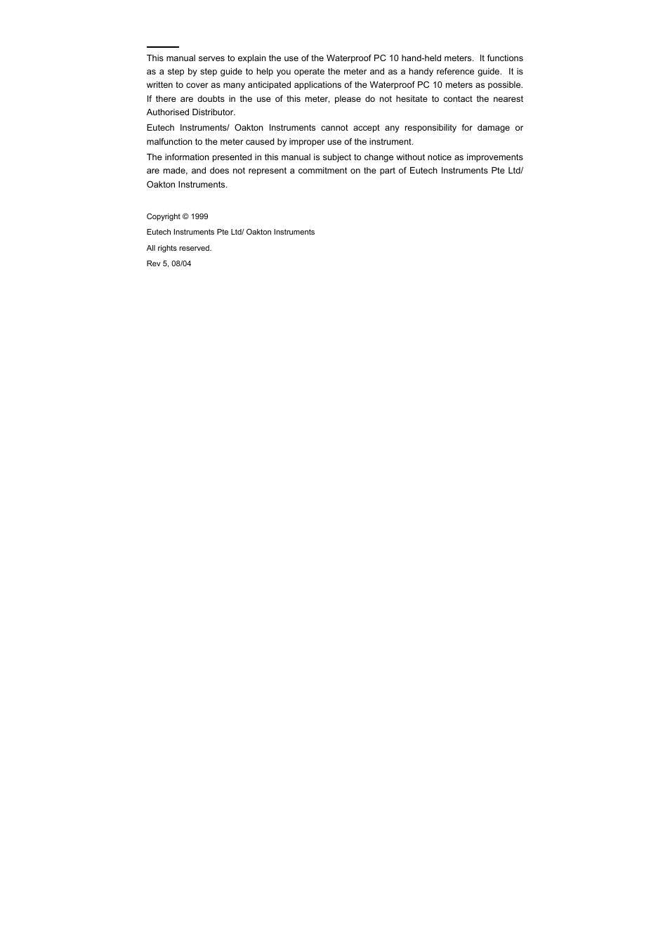 Thermo Fisher Scientific CyberScan PC 10 User Manual | Page 3 / 31