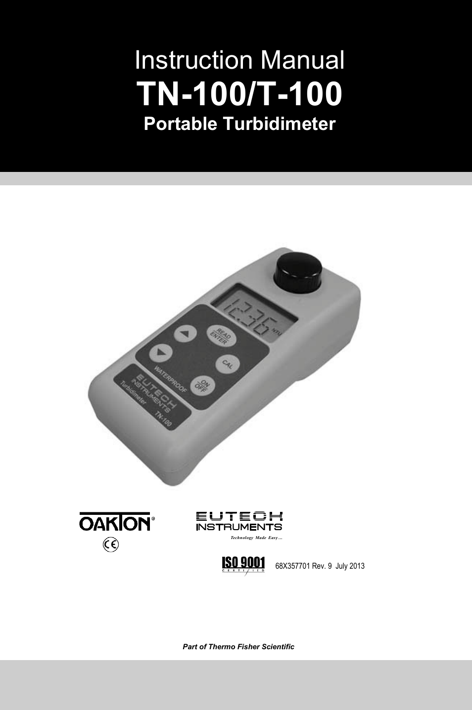 Thermo Fisher Scientific TN100 Turbidimeter User Manual | 31 pages