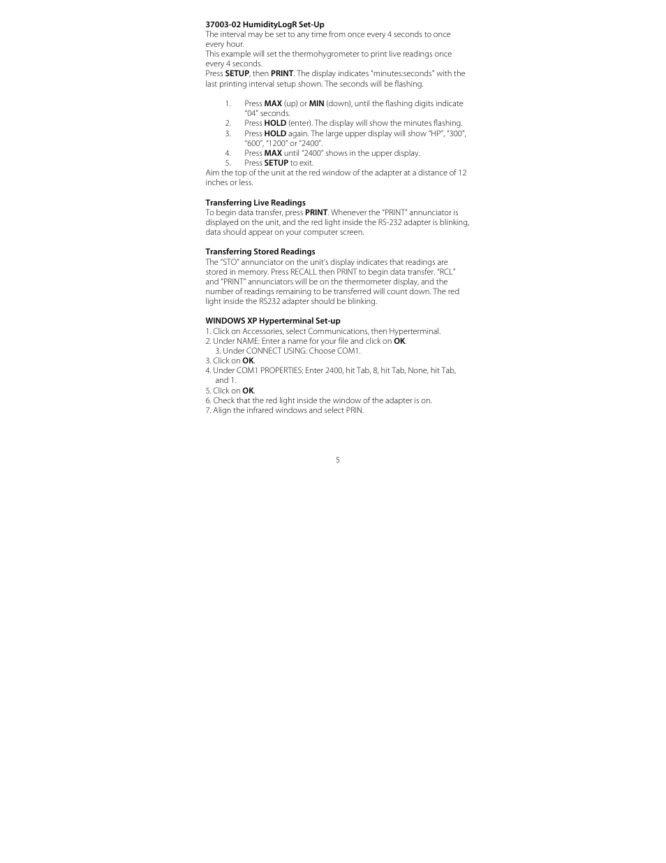 Thermo Fisher Scientific RS232C Interface Adapter User Manual | Page 7 / 9