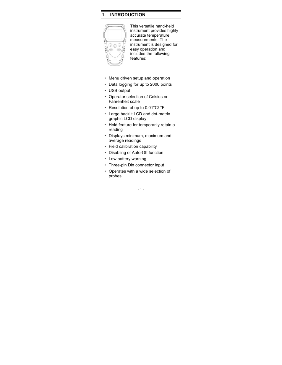 Introduction | Thermo Fisher Scientific Thermo Scientific Temp 360 User Manual | Page 5 / 44