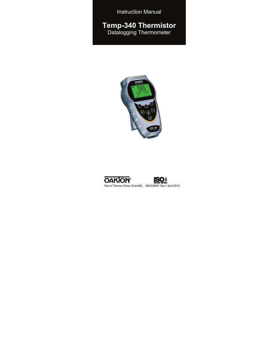 Thermo Fisher Scientific Thermo Scientific Temp 340 User Manual | 40 pages
