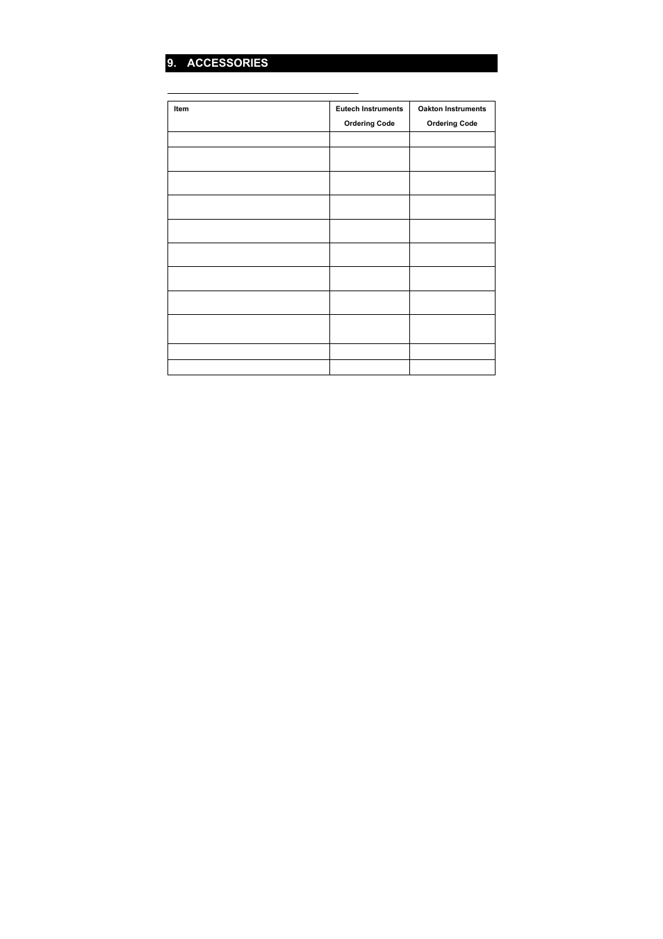 Accessories | Thermo Fisher Scientific EcoScan Temp JKT User Manual | Page 16 / 20