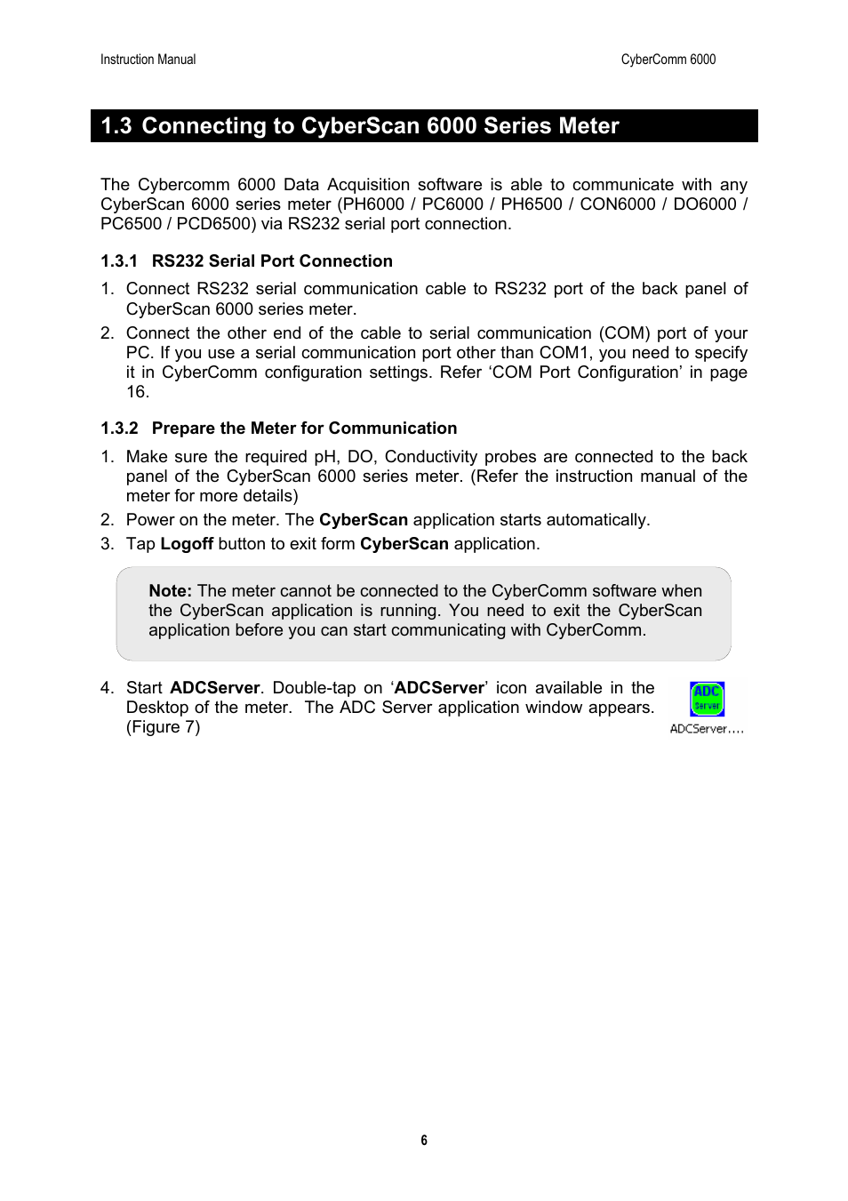 Thermo Fisher Scientific CyberComm 6000 for CyberScan Series 6000 User Manual | Page 12 / 68