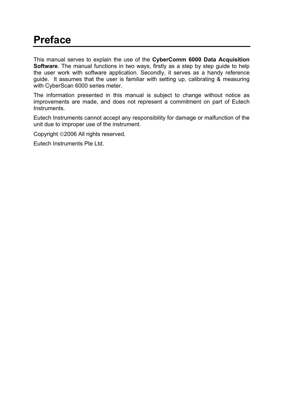 Preface | Thermo Fisher Scientific CyberComm 6000 for CyberScan Series 6000 User Manual | Page 3 / 68