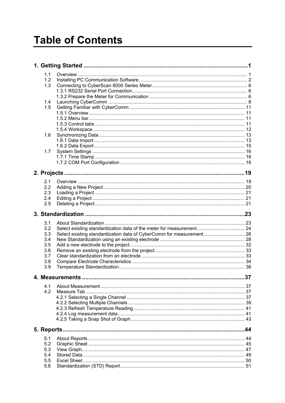 Thermo Fisher Scientific CyberComm 6000 for CyberScan Series 6000 User Manual | Page 5 / 68