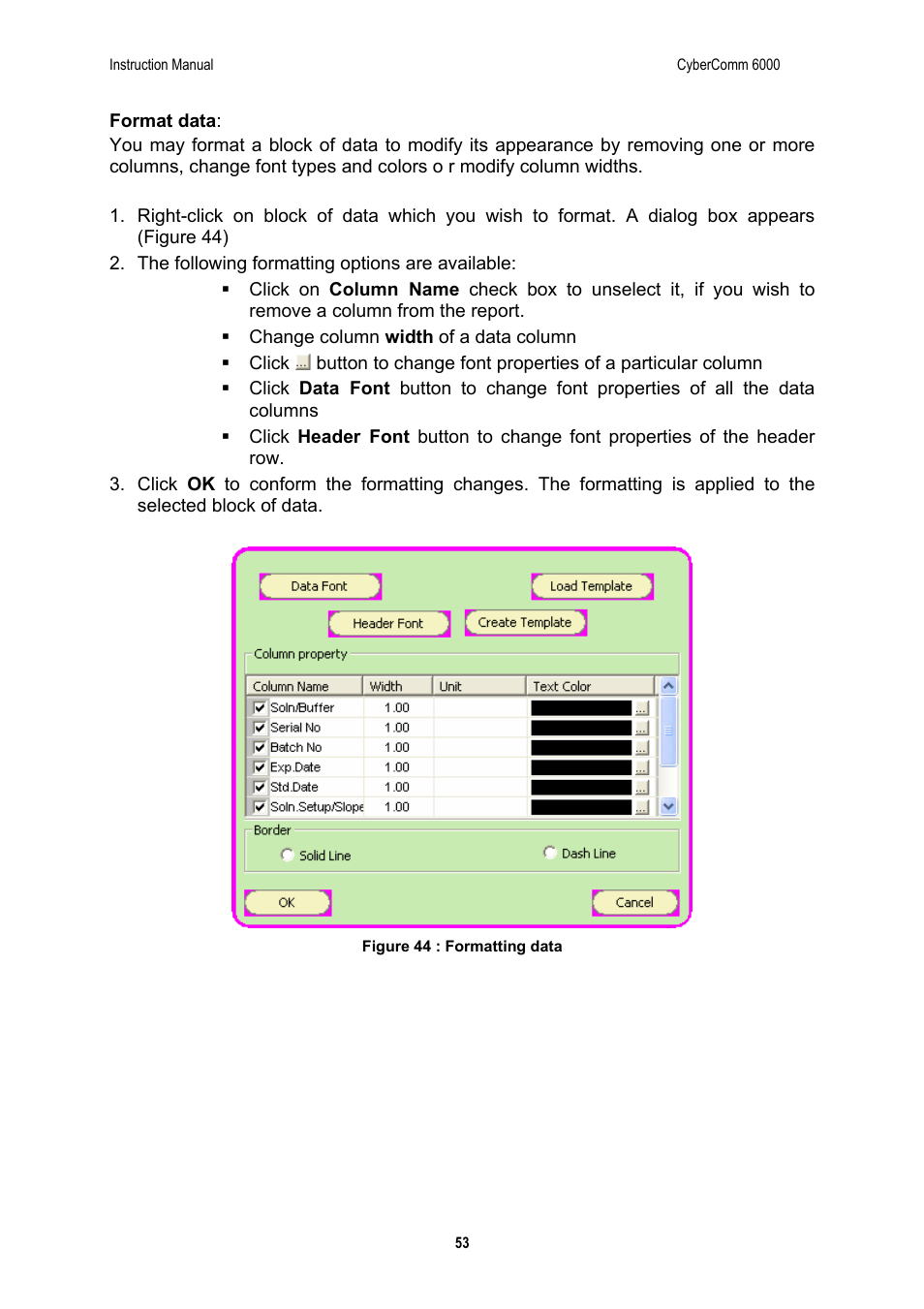 Thermo Fisher Scientific CyberComm 6000 for CyberScan Series 6000 User Manual | Page 59 / 68