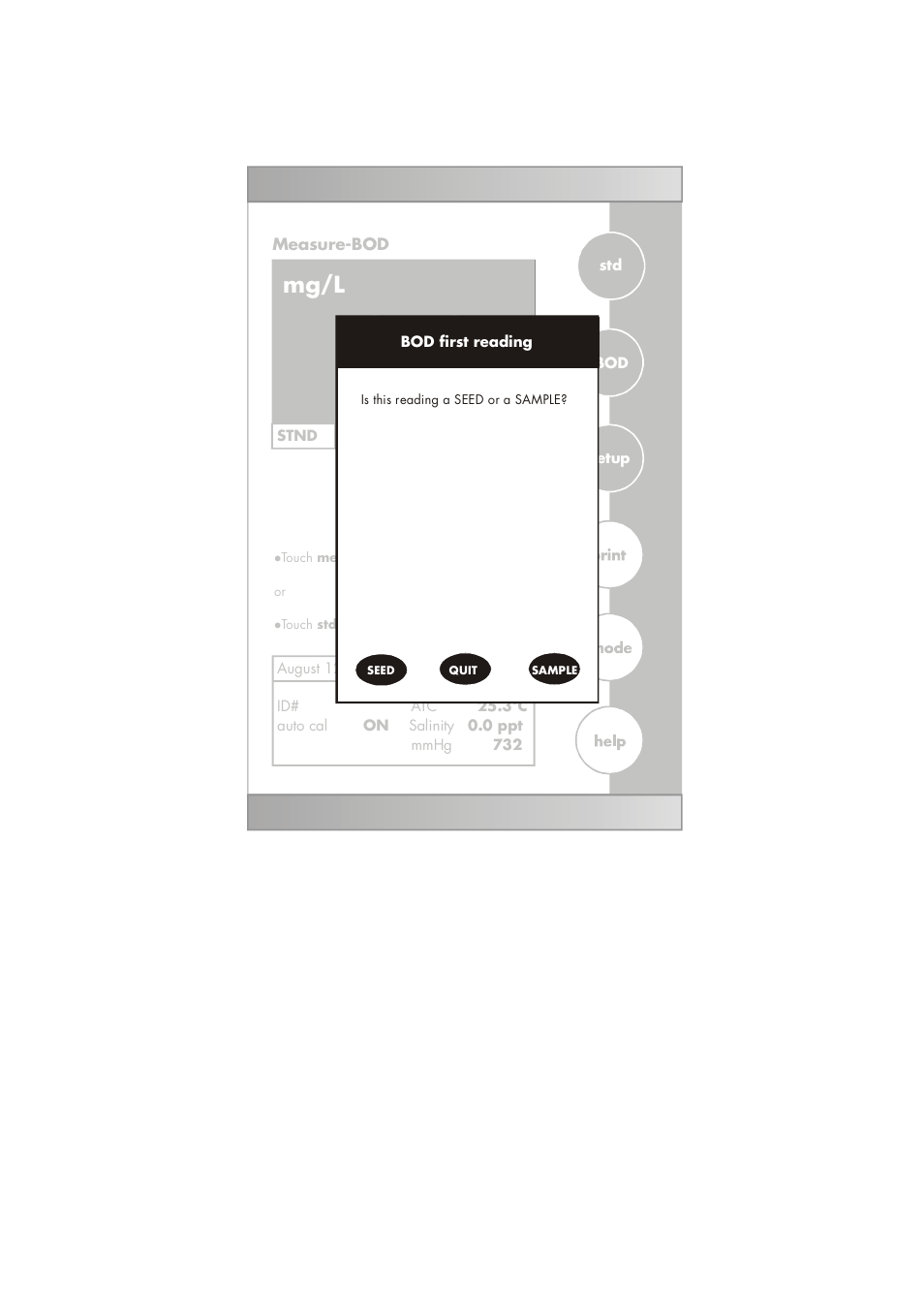Mg/l | Thermo Fisher Scientific CyberScan DO 5000 User Manual | Page 82 / 105