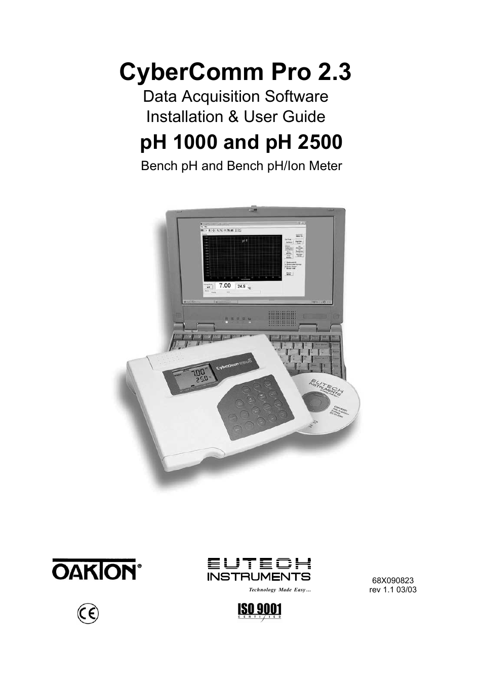 Thermo Fisher Scientific CyberComm Pro for CyberScan pH 1000 & 2500 User Manual | 28 pages