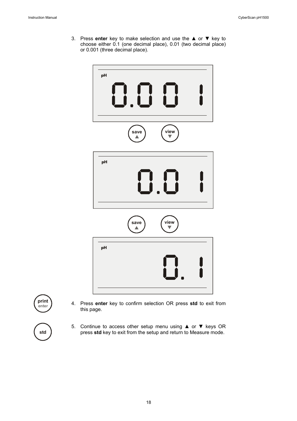 Thermo Fisher Scientific CyberScan pH 1500 User Manual | Page 20 / 56
