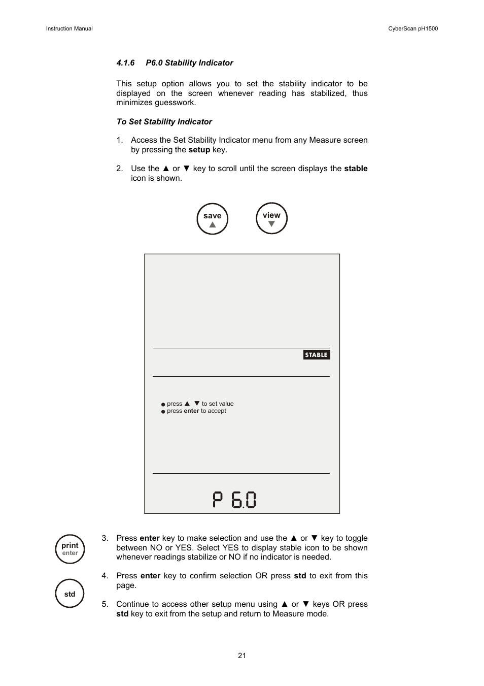 Thermo Fisher Scientific CyberScan pH 1500 User Manual | Page 23 / 56
