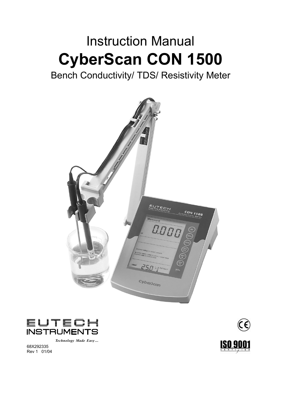 Thermo Fisher Scientific CyberScan CON 1500 User Manual | 76 pages