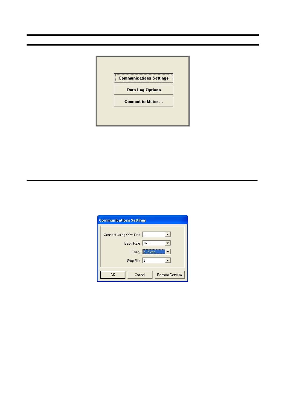3cybercomm pro main menu | Thermo Fisher Scientific CyberComm Pro for CyberScan CON 1500 User Manual | Page 9 / 28
