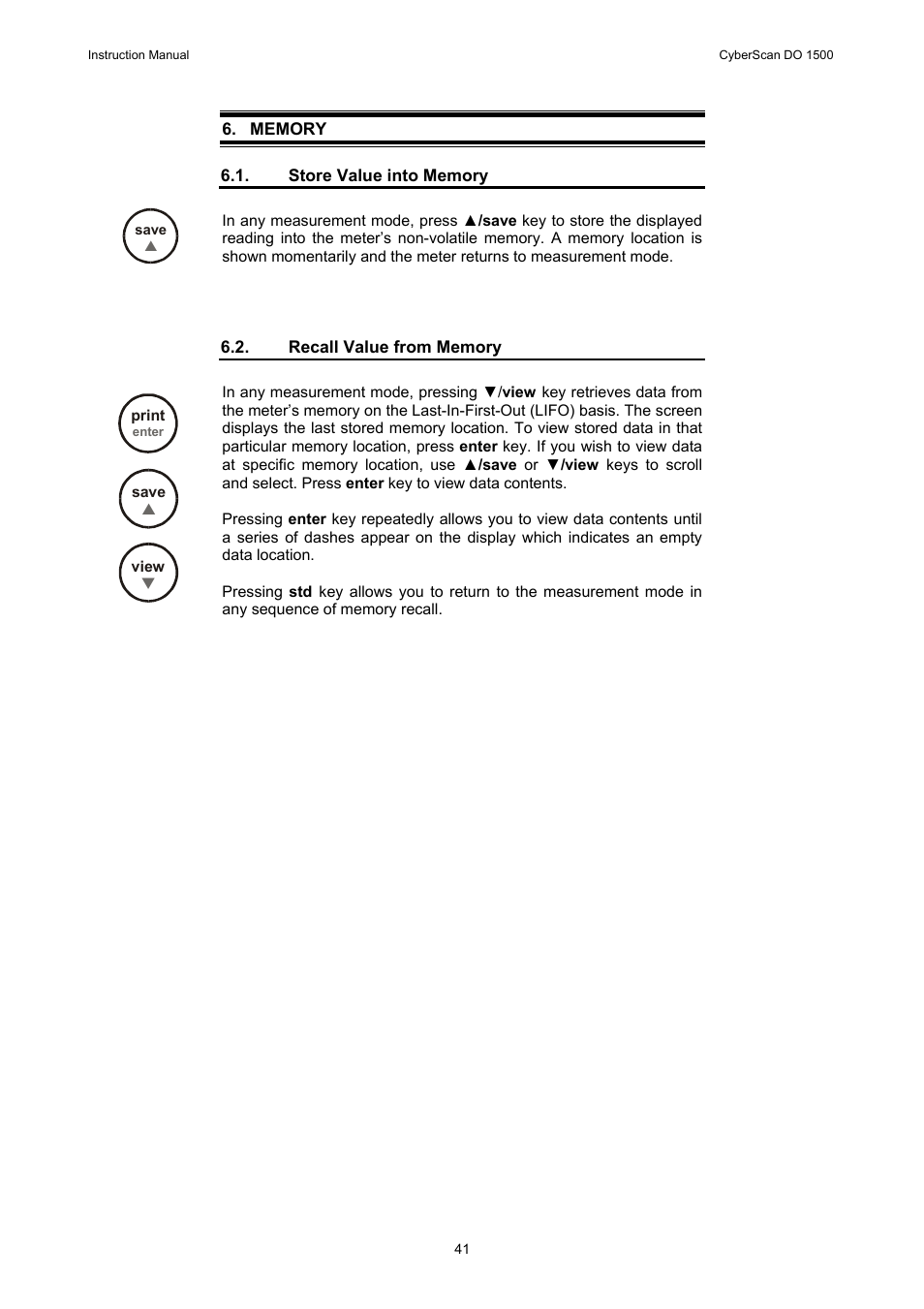 Thermo Fisher Scientific CyberScan DO 1500 User Manual | Page 44 / 52