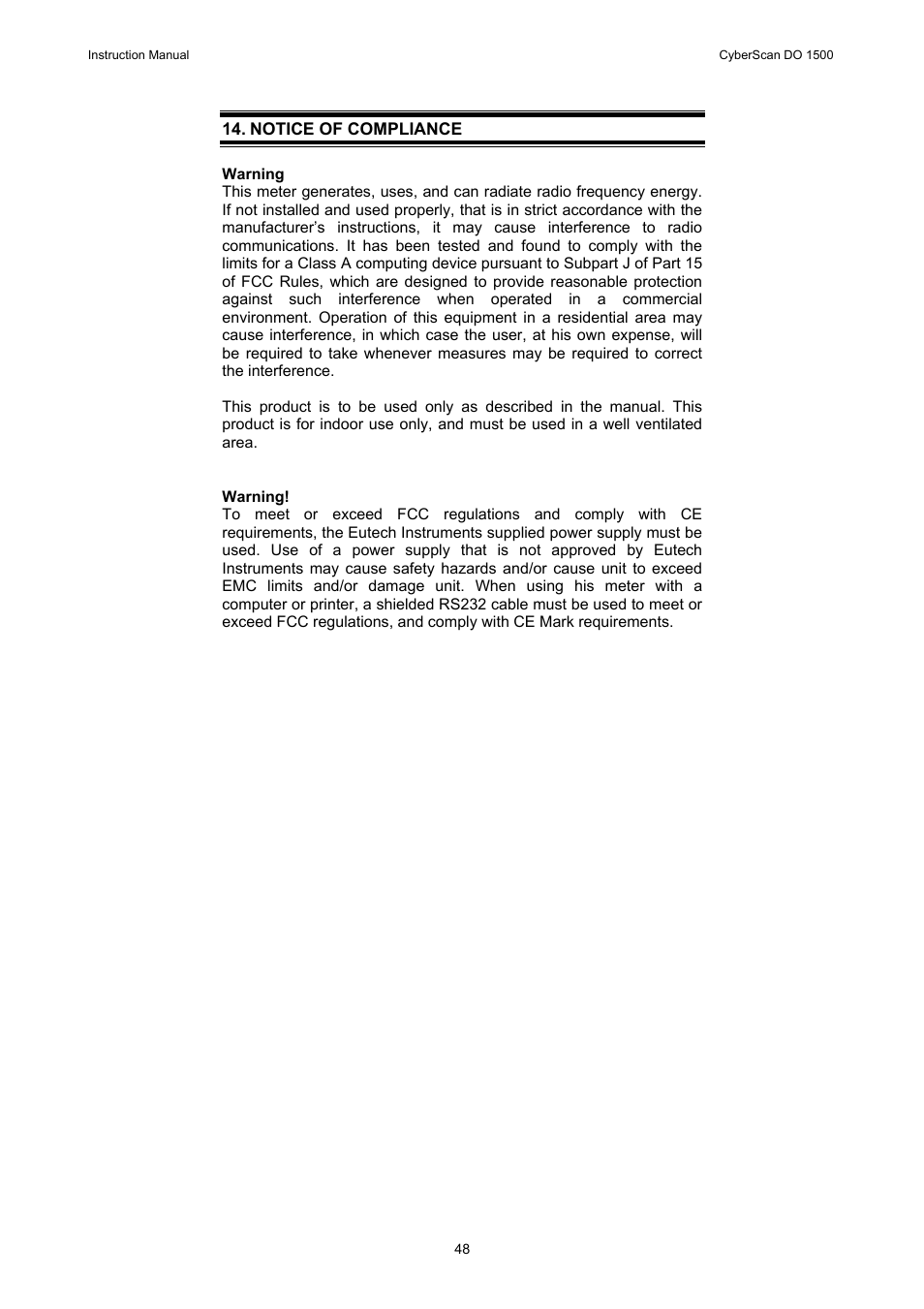 Thermo Fisher Scientific CyberScan DO 1500 User Manual | Page 51 / 52