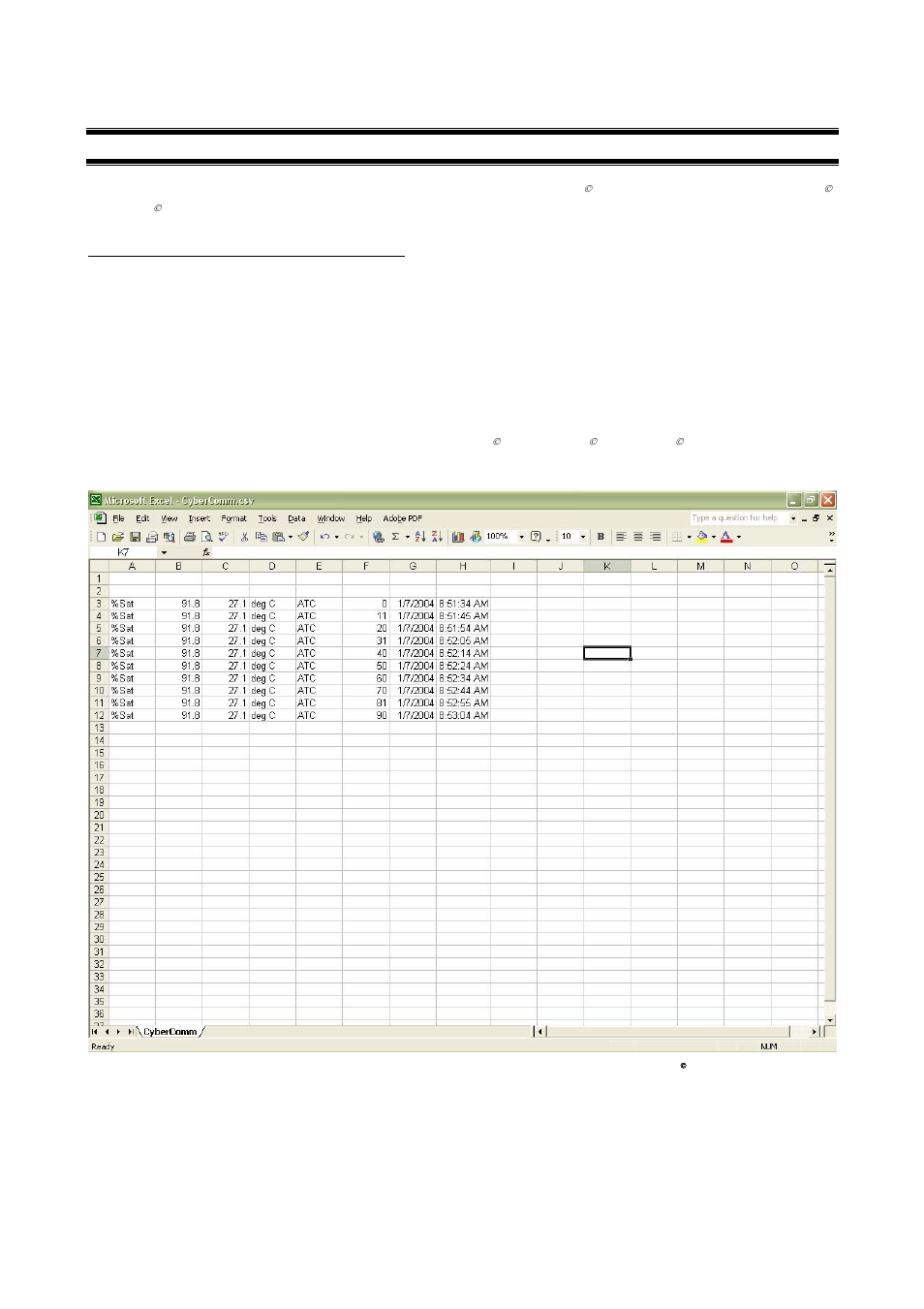 5retrieve recorded data | Thermo Fisher Scientific CyberComm Pro for CyberScan DO 1500 User Manual | Page 19 / 28