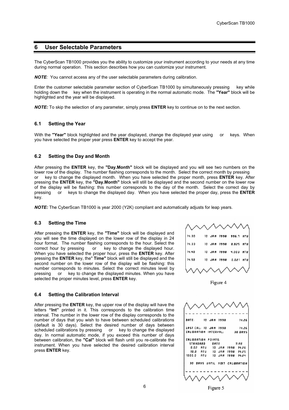 6 user selectable parameters | Thermo Fisher Scientific CyberScan TB 1000 Turbidimeter User Manual | Page 9 / 16