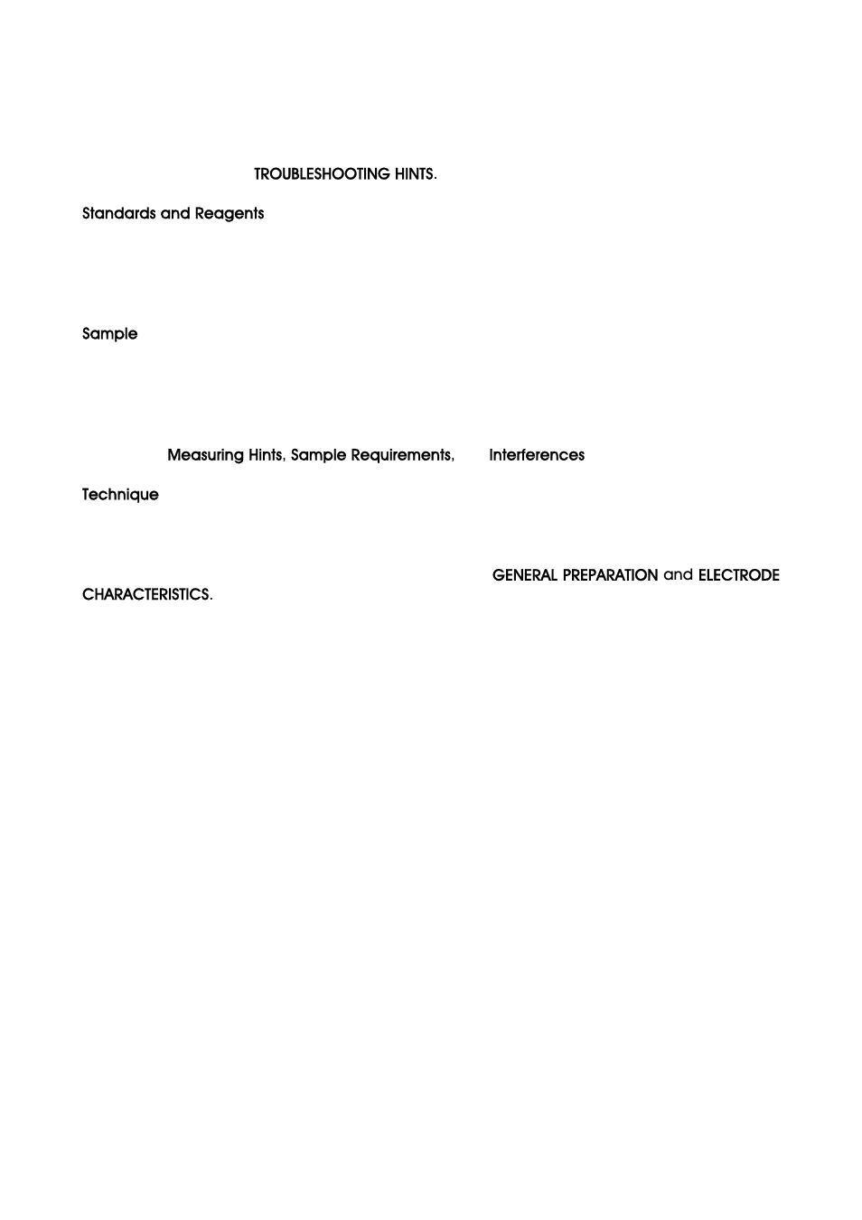 Standards and reagents, Sample, Technique | Thermo Fisher Scientific Ion Selective Electrodes Chloride User Manual | Page 18 / 21