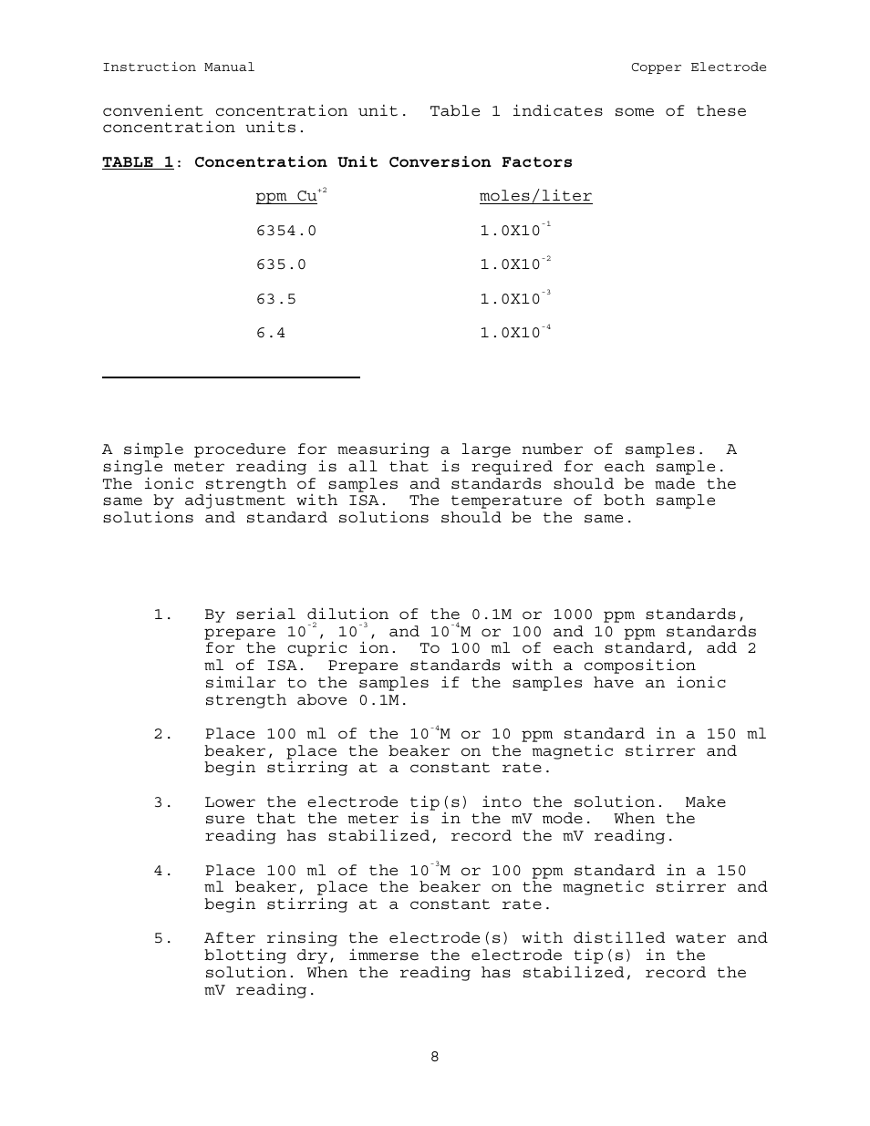 Thermo Fisher Scientific Ion Selective Electrodes Copper User Manual | Page 8 / 28