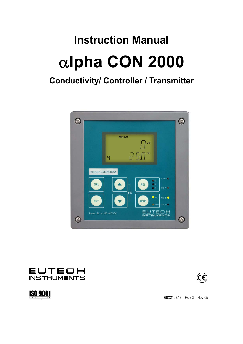 Thermo Fisher Scientific Alpha COND 2000 (In the process of updating the brand guideline & product image) User Manual | 56 pages